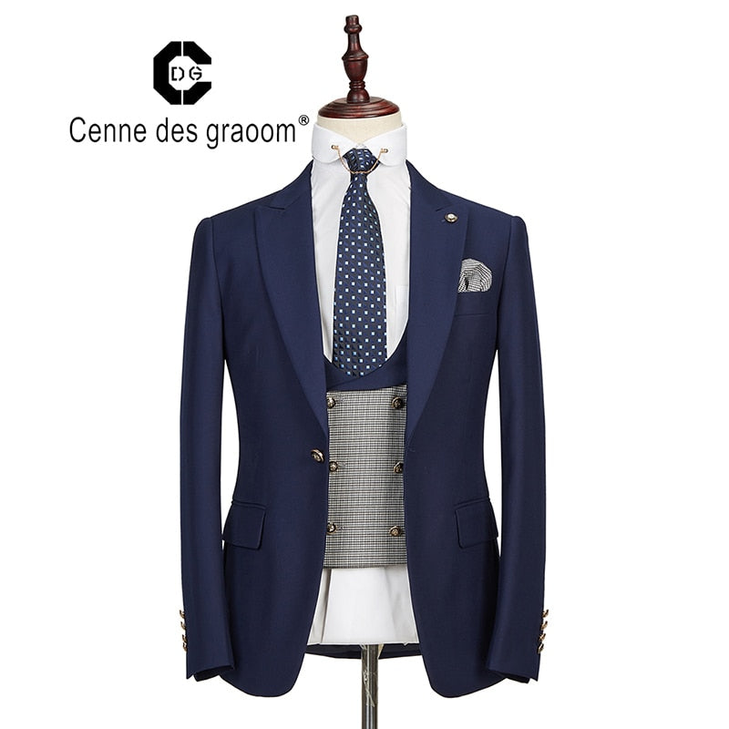 3 Piece Tailor-Made Suit (Blazer, Vest, Pants)