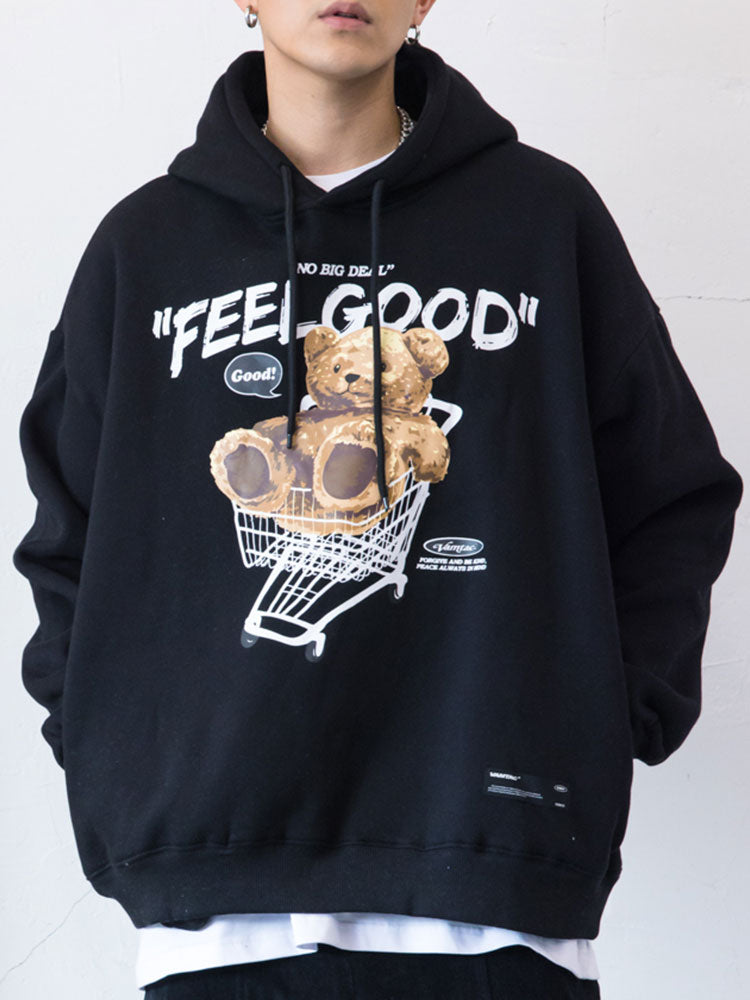 "Feel Good" Bear Hoodie