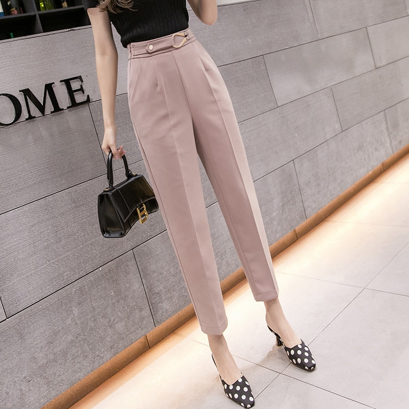 High Waist Casual Pants