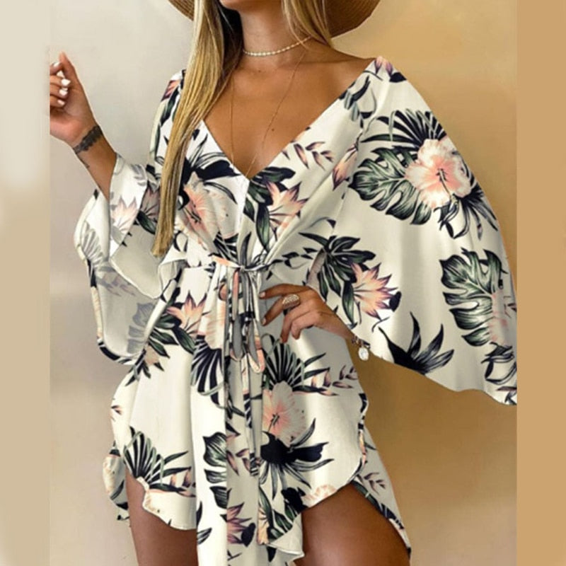 Floral Print Mini Dress