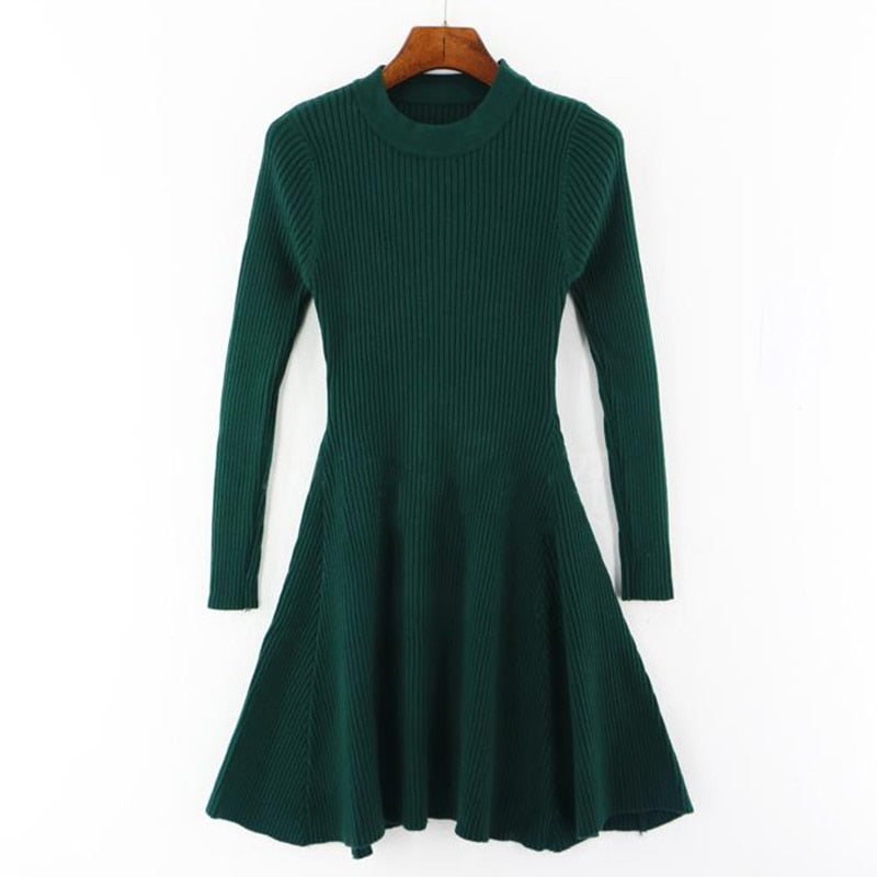 Long Sleeve Knitted Dress