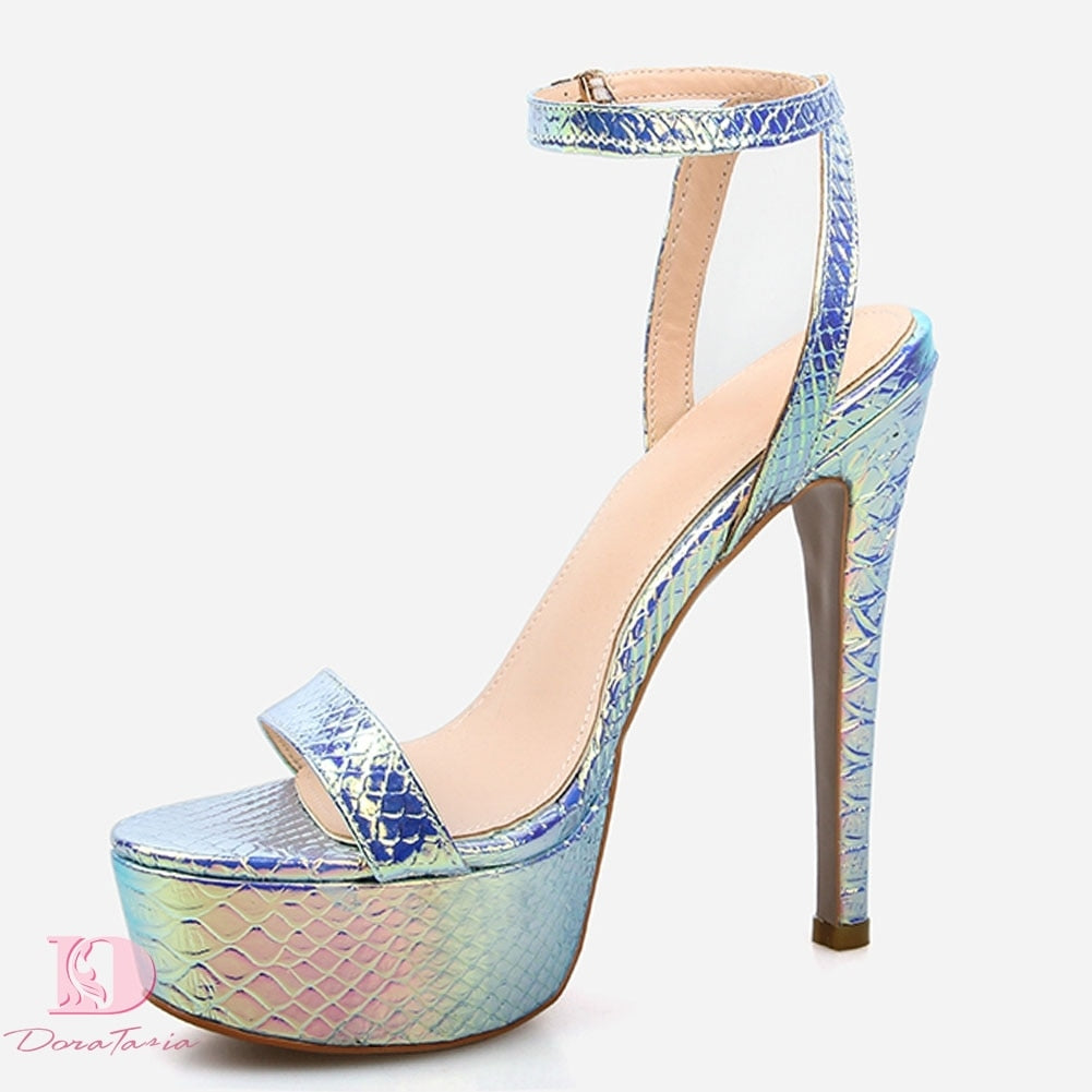 High Heeled Platform Sandal