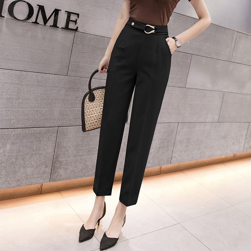 High Waist Casual Pants