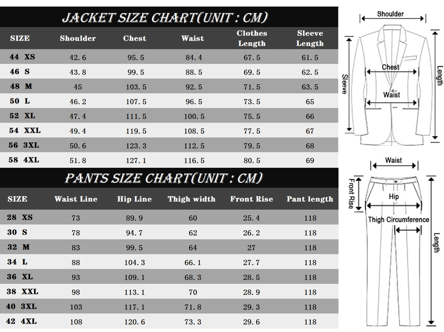 3 Piece Tailor-Made Suit (Blazer, Vest, Pants)