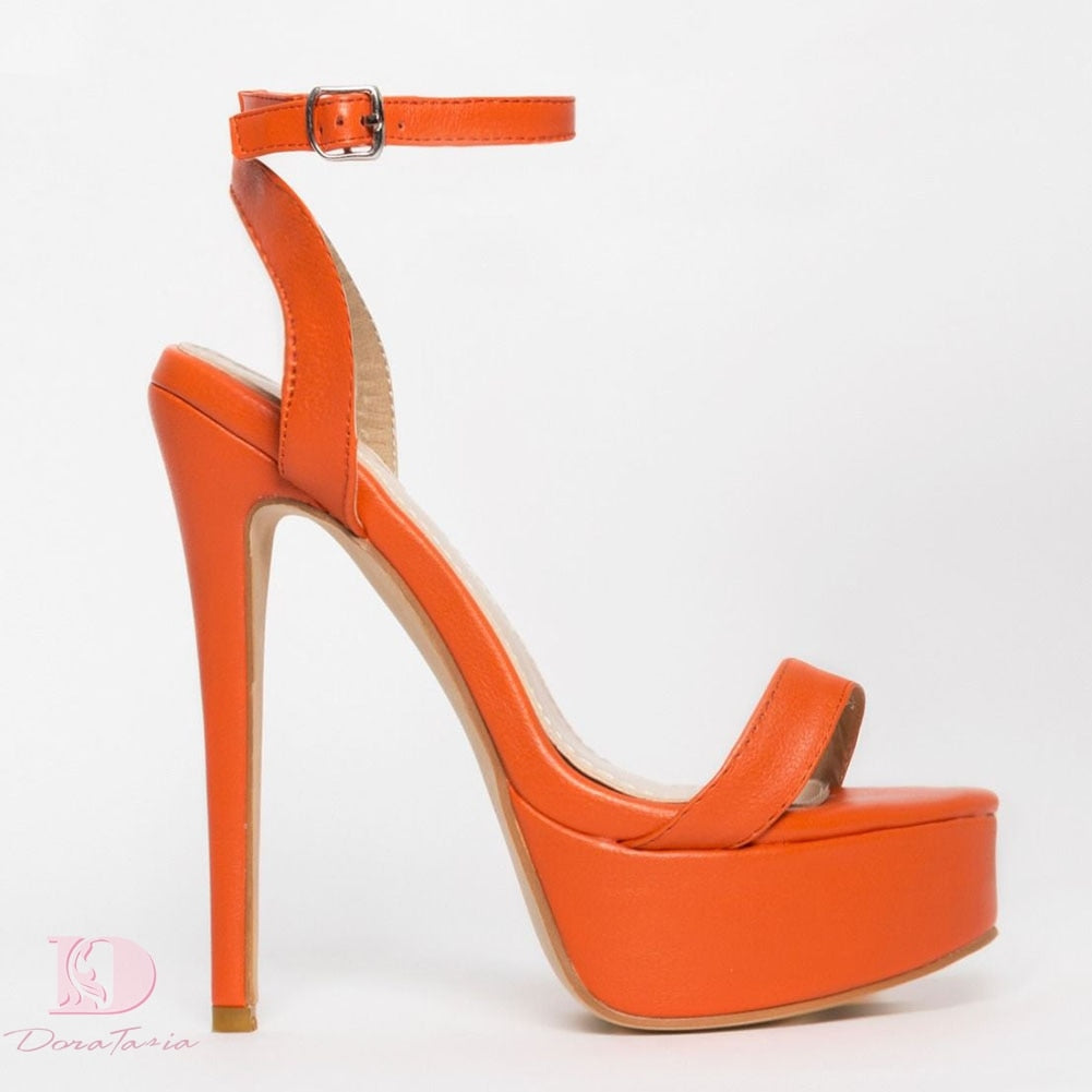 High Heeled Platform Sandal