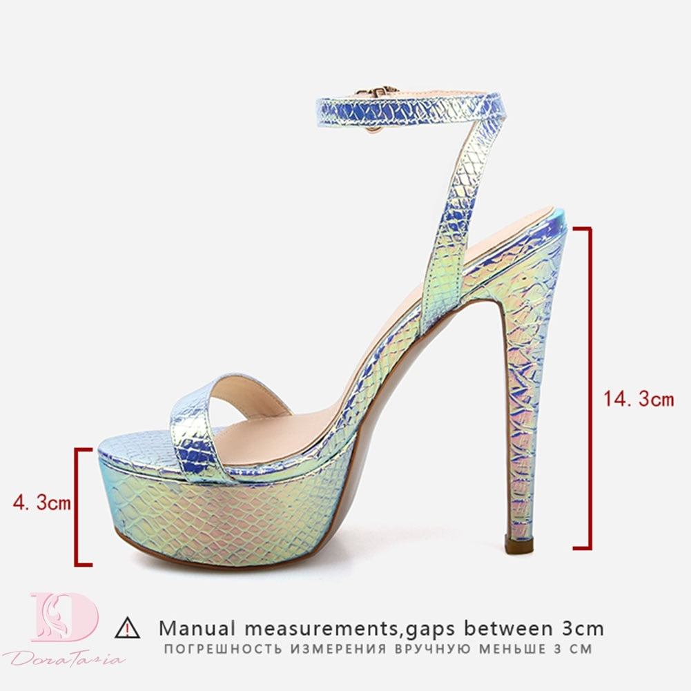 High Heeled Platform Sandal