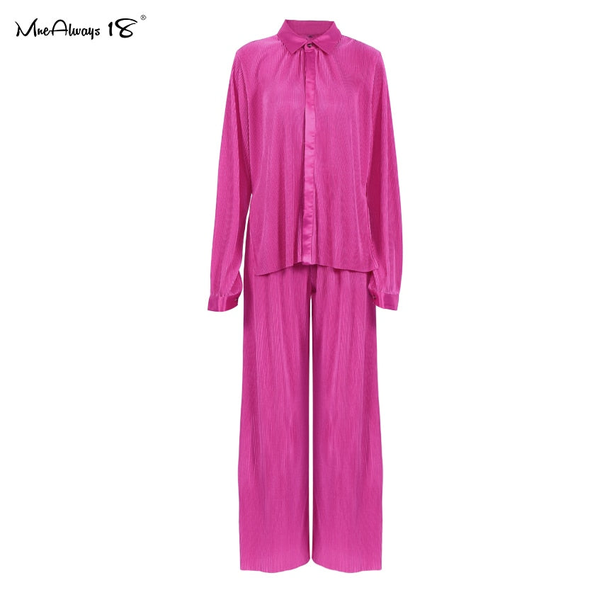 Wide Leg Pants Suit