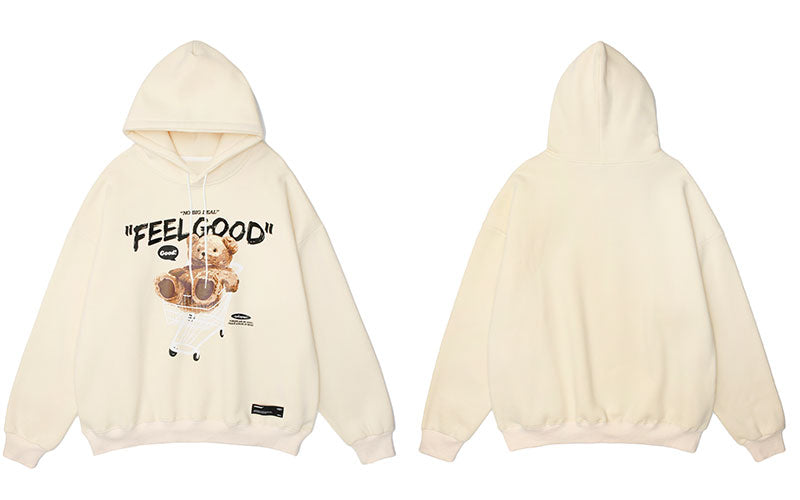 "Feel Good" Bear Hoodie