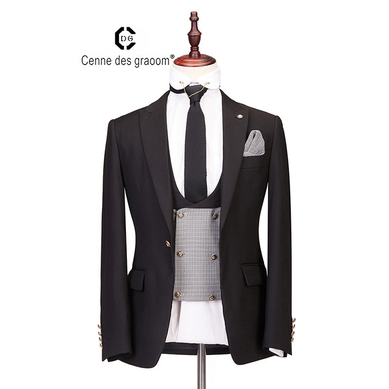 3 Piece Tailor-Made Suit (Blazer, Vest, Pants)