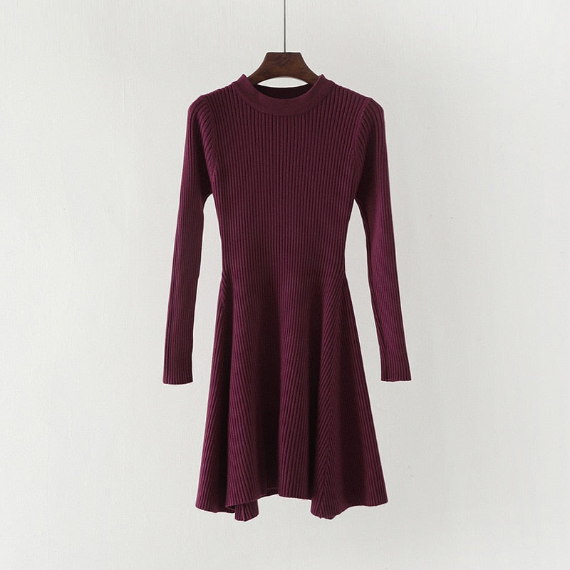 Long Sleeve Knitted Dress