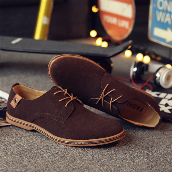 Men Suede & Leather Casual Shoes