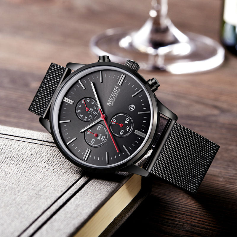 Men Stainless Steel Quartz Watch