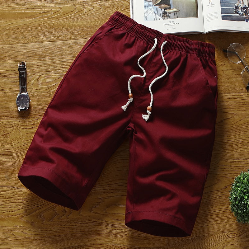 Breathable Shorts with Elastic Waist Band