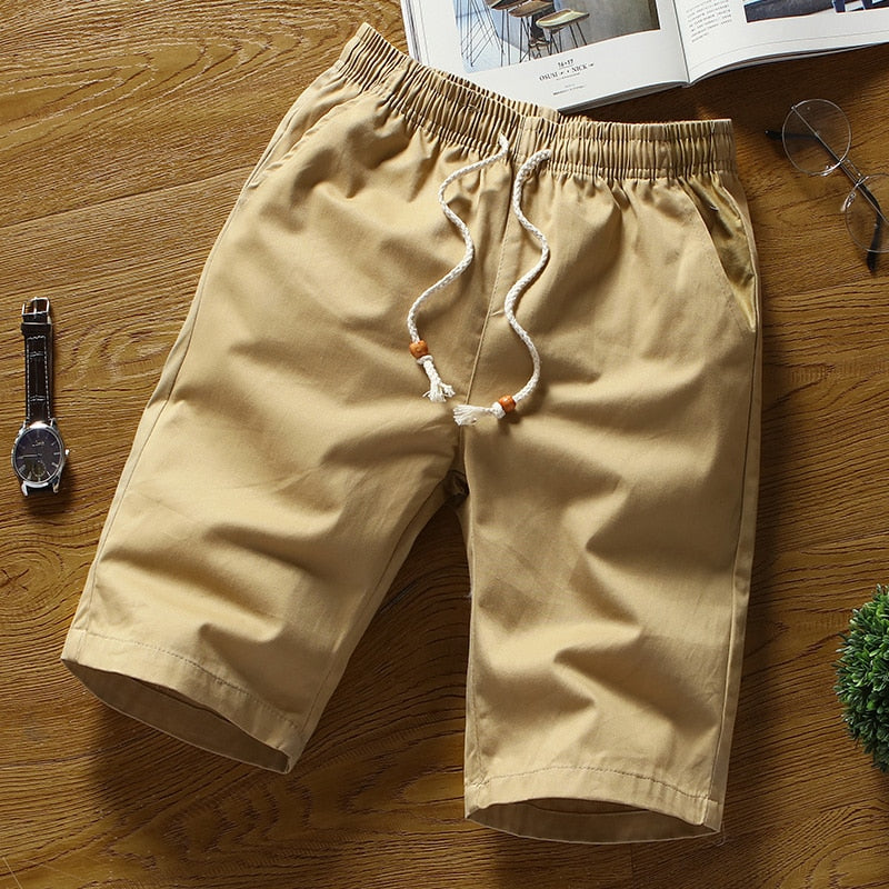 Breathable Shorts with Elastic Waist Band