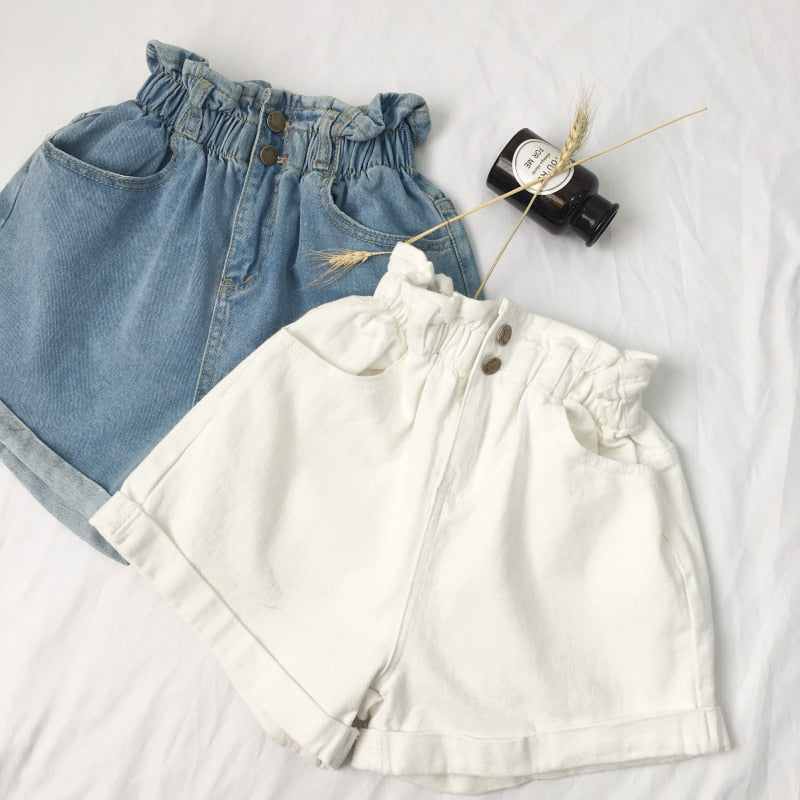 High Waist Denim Shorts