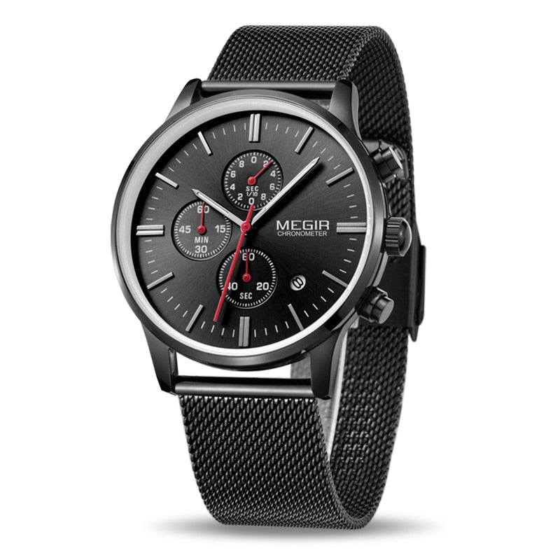 Men Stainless Steel Quartz Watch