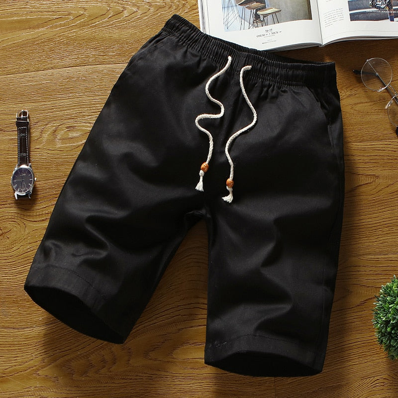 Breathable Shorts with Elastic Waist Band