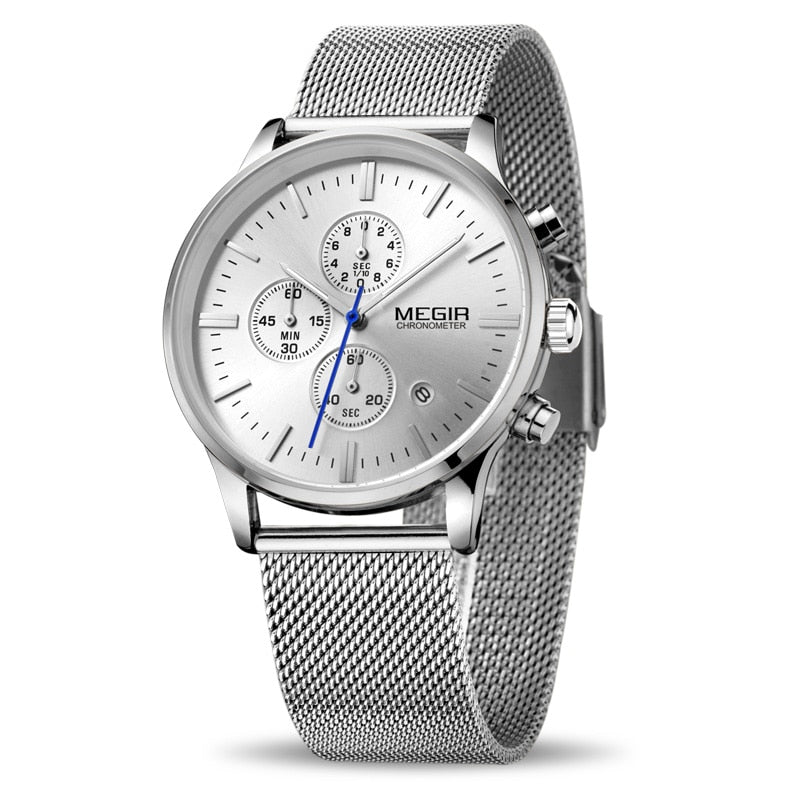 Men Stainless Steel Quartz Watch