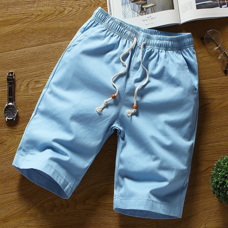 Breathable Shorts with Elastic Waist Band