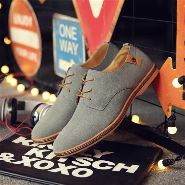 Men Suede & Leather Casual Shoes