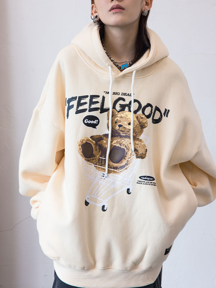 "Feel Good" Bear Hoodie