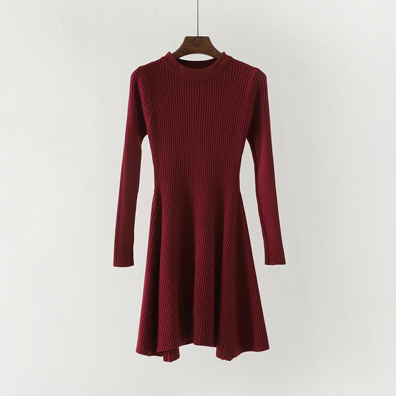 Long Sleeve Knitted Dress