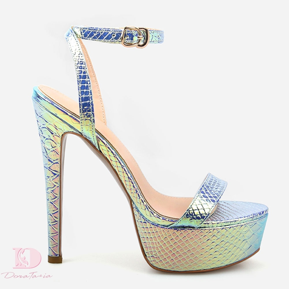 High Heeled Platform Sandal