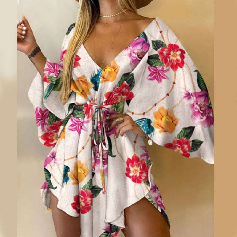 Floral Print Mini Dress