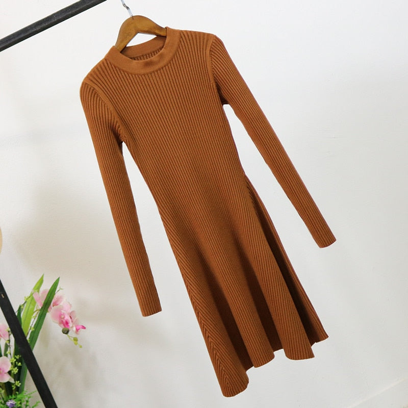 Long Sleeve Knitted Dress