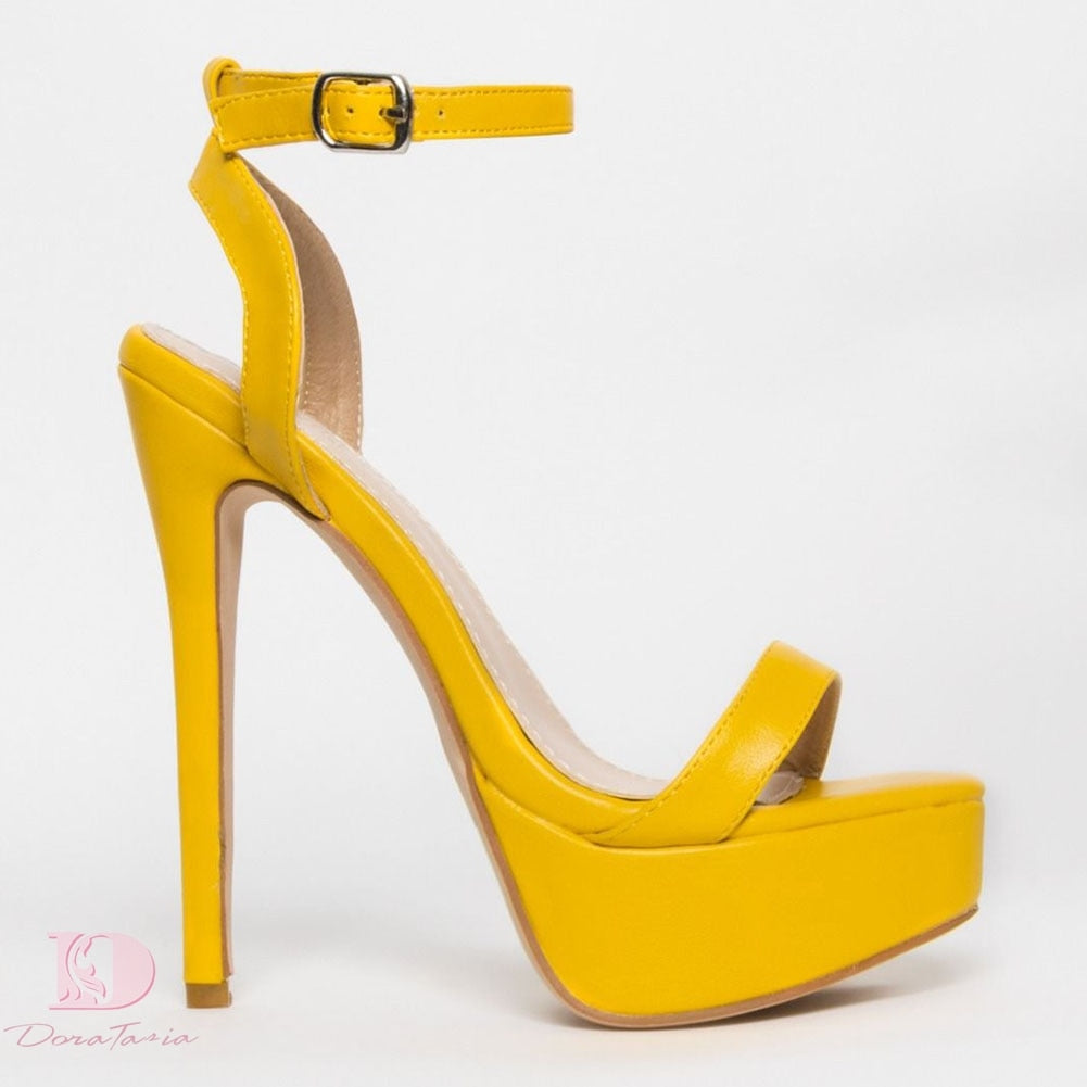 High Heeled Platform Sandal