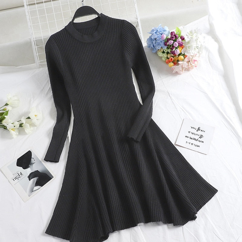 Long Sleeve Knitted Dress