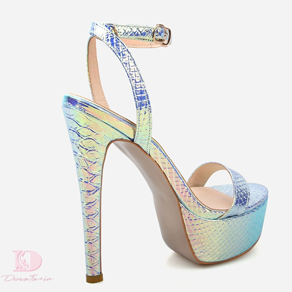 High Heeled Platform Sandal