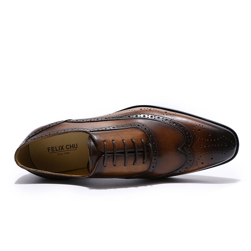 Wing-tip Oxford Business Shoes