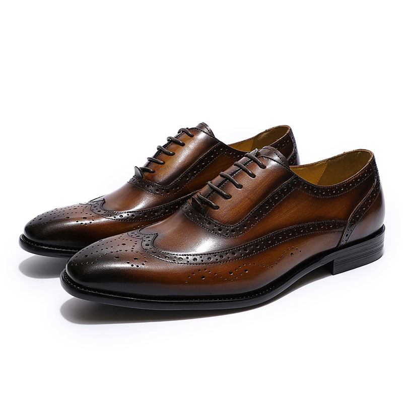 Wing-tip Oxford Business Shoes