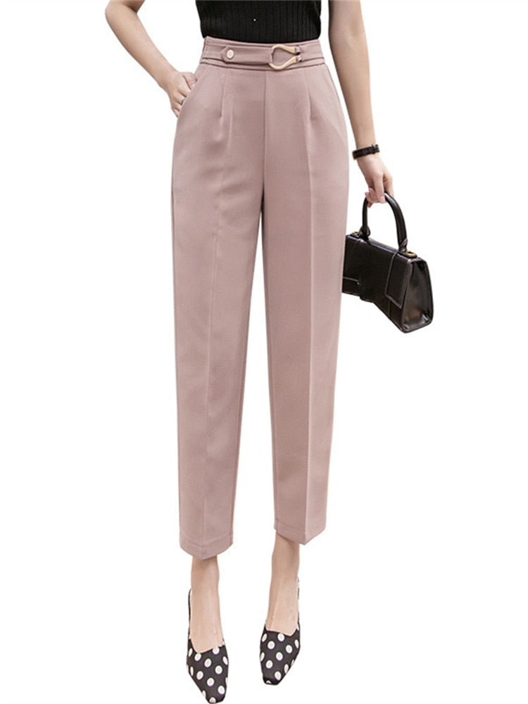 High Waist Casual Pants