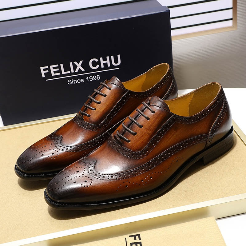 Wing-tip Oxford Business Shoes