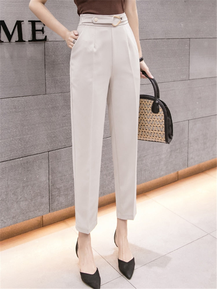 High Waist Casual Pants