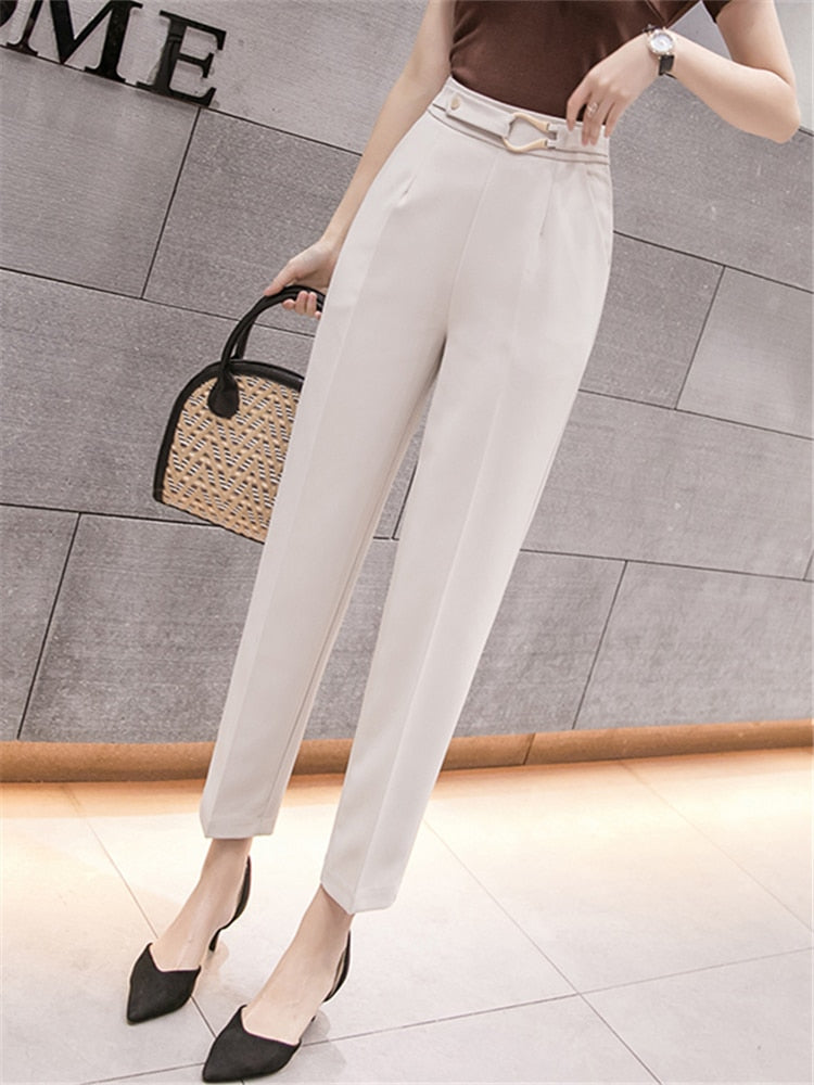 High Waist Casual Pants