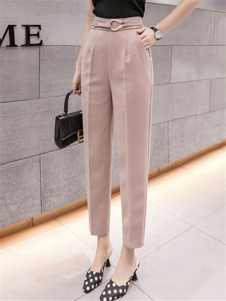 High Waist Casual Pants