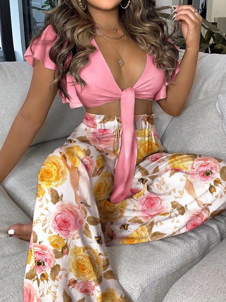 2 Pc High Waist Set